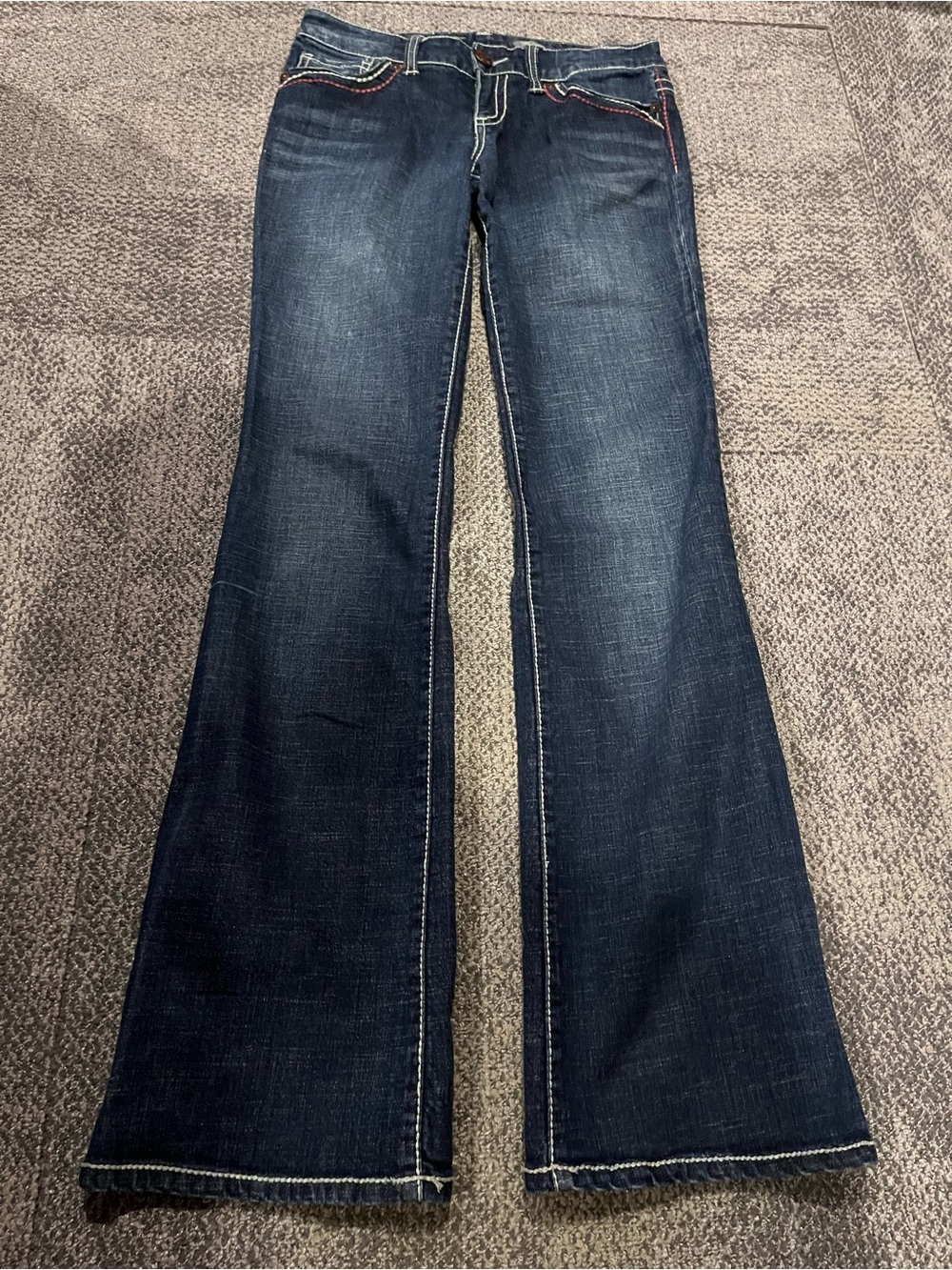 Seven7 Low Rise Boot Cut Jeans Women’s Size 27 - Picture 4 of 11